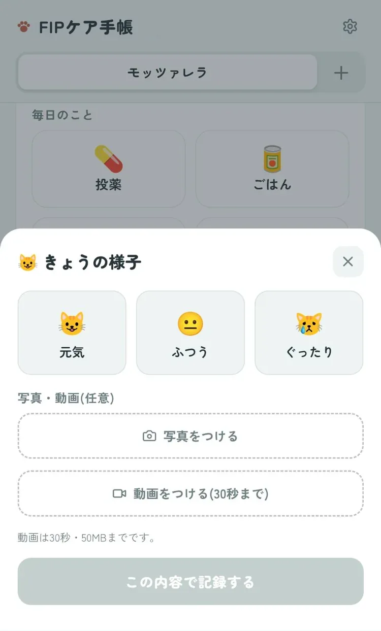 様子の画面